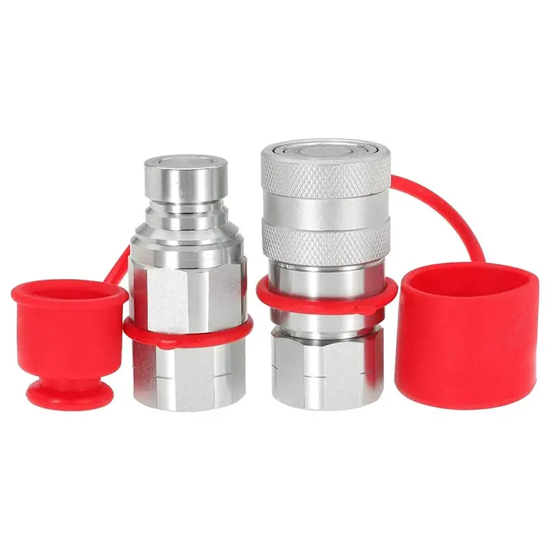 A64Z!! Flat Face Hydraulic Quick Disconnect Couplers 1/2 Inch NPT Set Skid Steer Loader Quick Connect Coupling NPT 1/2
A64Z!! Flat Face Hydraulic Quick Disconnect Couplers 1/2 Inch NPT Set Skid Steer Loader Quick Connect Coupling NPT 1/2