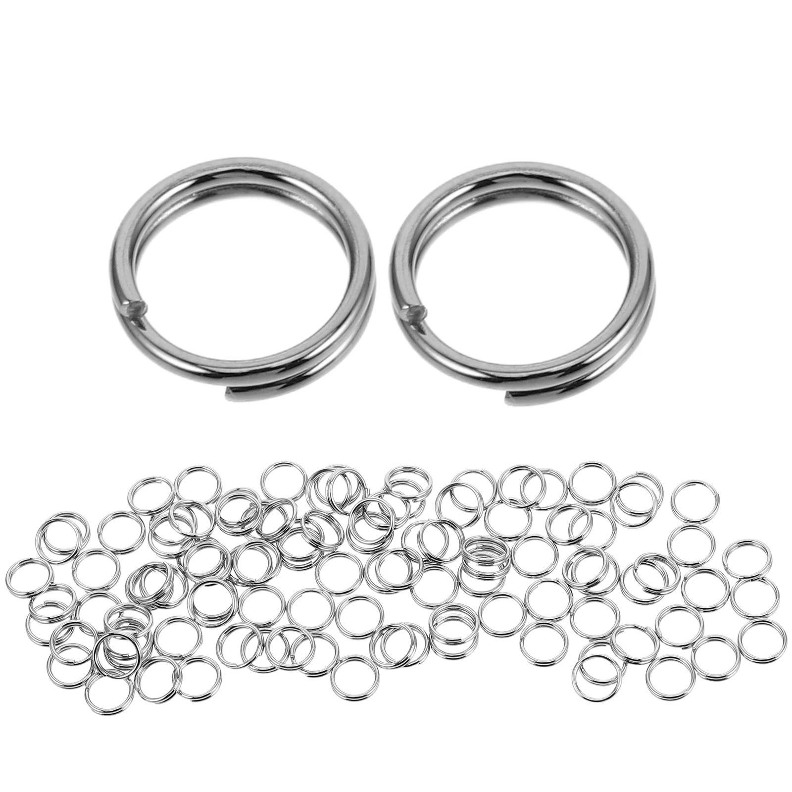 100pcs Stainless Steel Key Ring Circular Heavy Duty Split Rings Buckles Keychain Metal Round Connector Jewelry Craft Hardware
100pcs Stainless Steel Key Ring Circular Heavy Duty Split Rings Buckles Keychain Metal Round Connector Jewelry Craft Hardware
