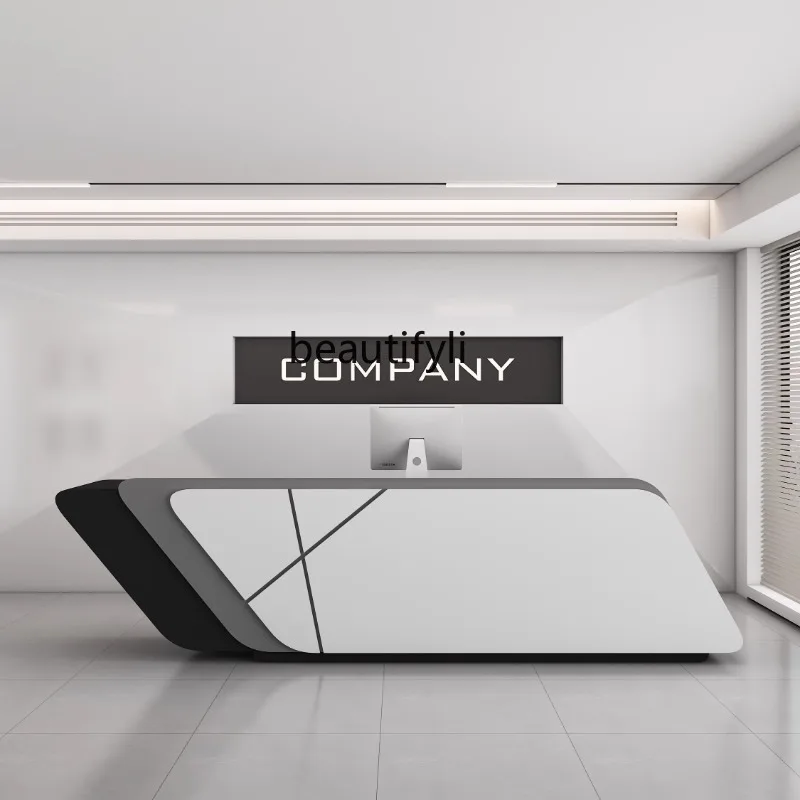 Company front desk reception desk modern beauty salon bar checkout page exhibition hall integrated counter
Company front desk reception desk modern beauty salon bar checkout page exhibition hall integrated counter