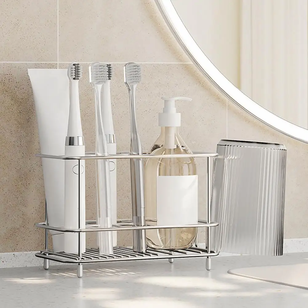 Toothbrush Holder with Drainage Bathroom Toothbrush Holder Stainless Steel Toothbrush Holder Stand Bathroom Toothpaste Organizer
Toothbrush Holder with Drainage Bathroom Toothbrush Holder Stainless Steel Toothbrush Holder Stand Bathroom Toothpaste Organizer