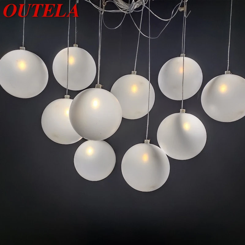 OUTELA Modern Wedding Pendant Lamp Festival Lights Atmosphere LED Light for Party Stage Sphericity Background Decoration
OUTELA Modern Wedding Pendant Lamp Festival Lights Atmosphere LED Light for Party Stage Sphericity Background Decoration