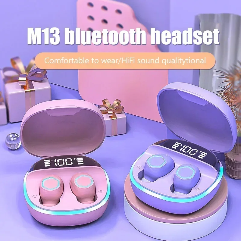 Bluetooth 5.2 Earphone In Ear HiFi Stereo Earphone NEW With Mic Waterproof Earplugs Bass Music Headset M13 TWS Wireless Earbud
Bluetooth 5.2 Earphone In Ear HiFi Stereo Earphone NEW With Mic Waterproof Earplugs Bass Music Headset M13 TWS Wireless Earbud