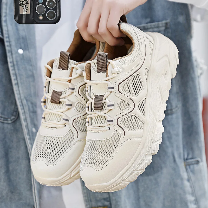 Men's Running Shoes Breathable Mesh Outdoor Climbing Travel Sports Sneakers Summer Low Top round Toe Rubber Sole
Men's Running Shoes Breathable Mesh Outdoor Climbing Travel Sports Sneakers Summer Low Top round Toe Rubber Sole