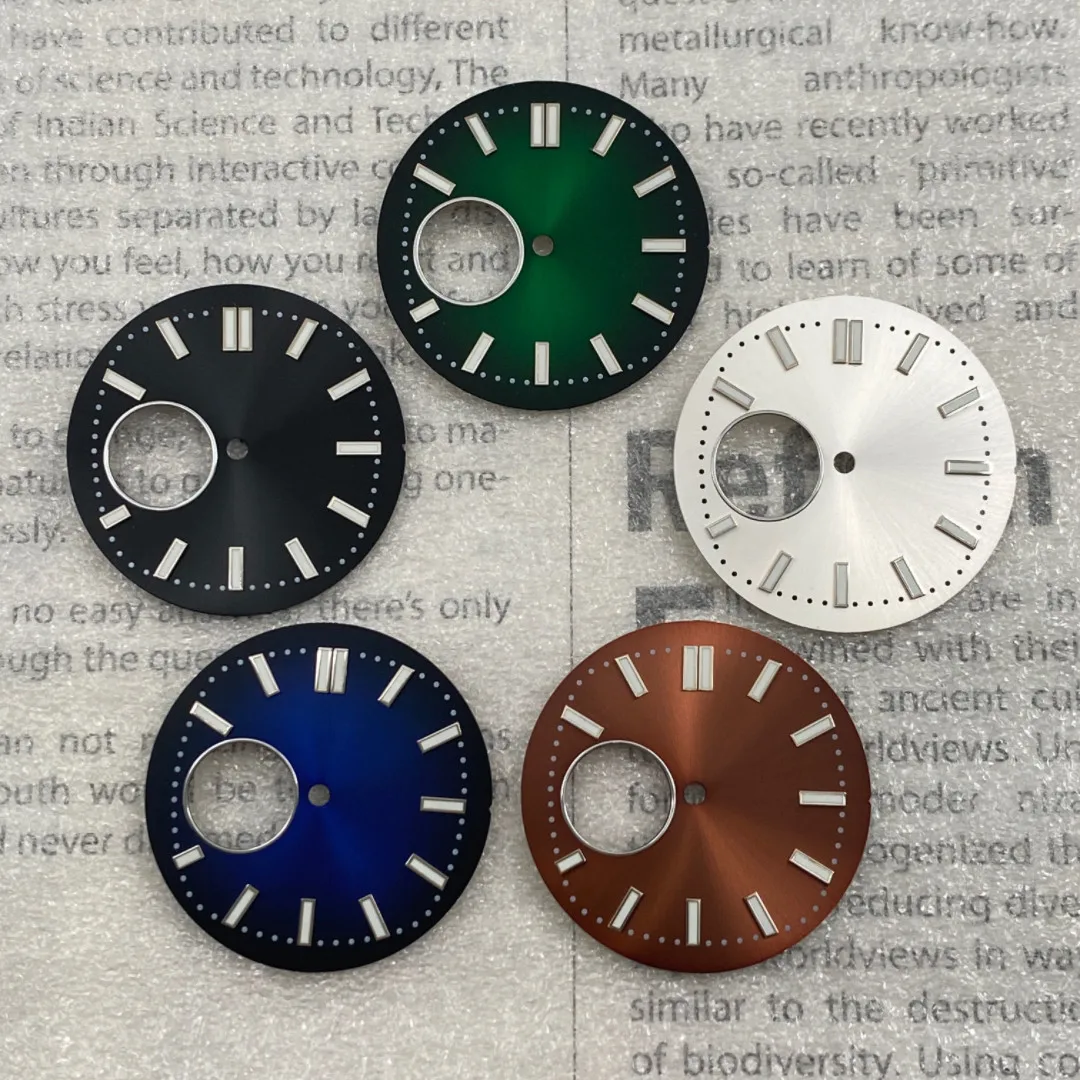 NH38 Dial 30.5mm Sunburst Stick Markers No Logo Skeletonized Modified Face Suitable For NH38 Movement
NH38 Dial 30.5mm Sunburst Stick Markers No Logo Skeletonized Modified Face Suitable For NH38 Movement