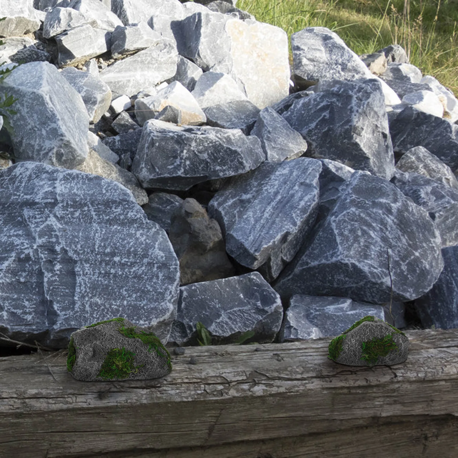 2Pcs Realistic Artificial Rocks Lightweight Foam Faux Stones Yard Landscaping Decorations Garden Terrarium Aquarium Decor
2Pcs Realistic Artificial Rocks Lightweight Foam Faux Stones Yard Landscaping Decorations Garden Terrarium Aquarium Decor