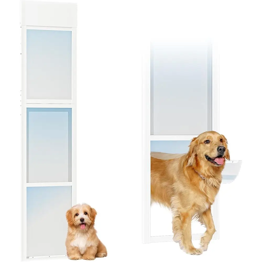 Height-Adjustable Two-Piece Pet Door, 74.8-79.9, Lockable, Easy Install for Apartments, Rentals, Balconies & Patios
Height-Adjustable Two-Piece Pet Door, 74.8-79.9, Lockable, Easy Install for Apartments, Rentals, Balconies & Patios