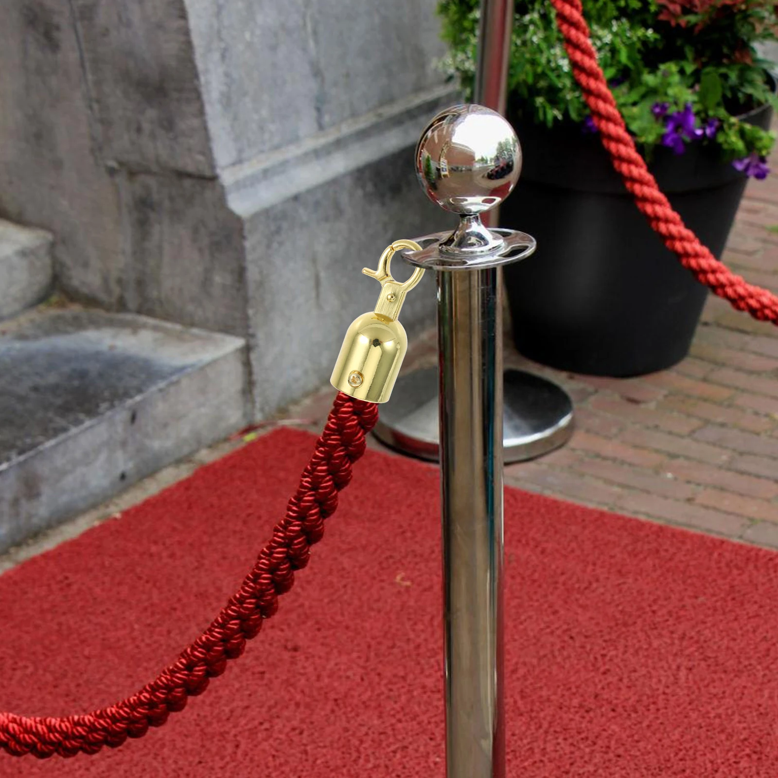 6pcs Hook Accessories Stanchion Rope Hooks Crowd Control Safety Barrier Durable Secure Fixation Easy Install Red Carpet Decor
6pcs Hook Accessories Stanchion Rope Hooks Crowd Control Safety Barrier Durable Secure Fixation Easy Install Red Carpet Decor