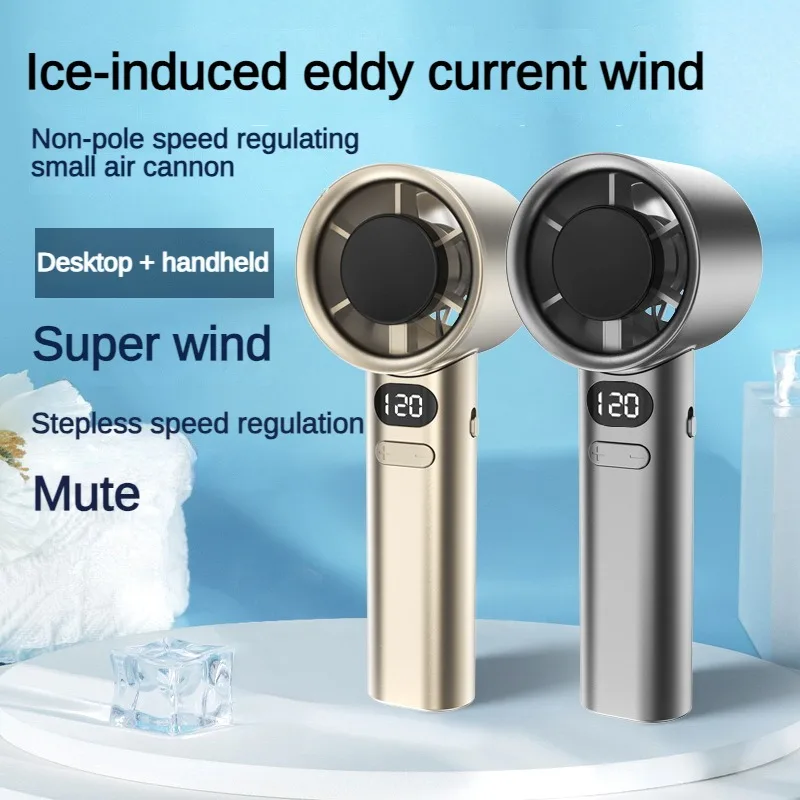 120 Gears Mini Portable High Speed Fan USB Rechargeable 1800mAh Wireless Handheld 6 Blade Electric Fan for Outdoor Camping Home
120 Gears Mini Portable High Speed Fan USB Rechargeable 1800mAh Wireless Handheld 6 Blade Electric Fan for Outdoor Camping Home