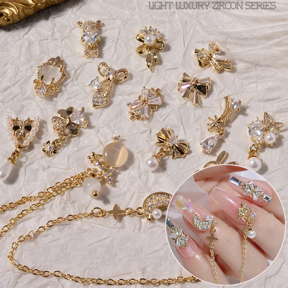 3D Bow Bear Opal Metal Zircon Manicure Tools Crystal Pendant Chain Nail Art Jewelry Nail Rhinestones Nail Art Decorations
3D Bow Bear Opal Metal Zircon Manicure Tools Crystal Pendant Chain Nail Art Jewelry Nail Rhinestones Nail Art Decorations