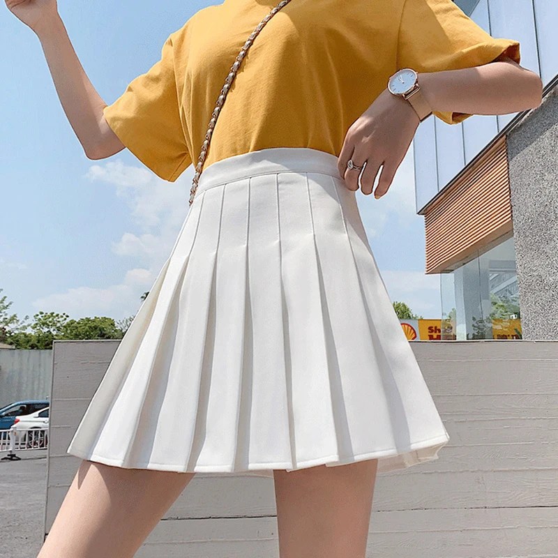 Preppy Pleats Mini Skirt Women Summer Sweet High Waist Student Casual Skirts Female Solid Color Fashion Harajuku A Line Skirt
Preppy Pleats Mini Skirt Women Summer Sweet High Waist Student Casual Skirts Female Solid Color Fashion Harajuku A Line Skirt