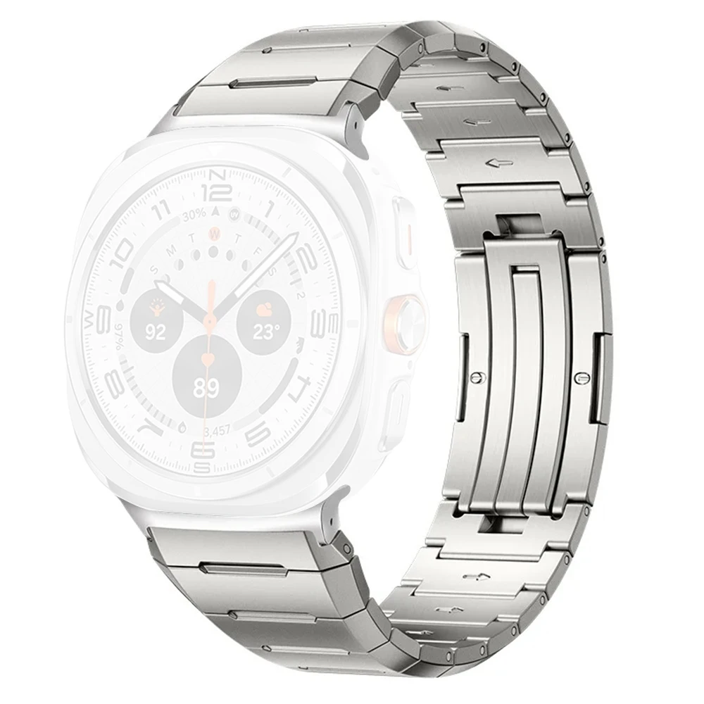 For Samsung Galaxy Watch Ultra (2025) 47mm / Ultra 47mm Titanium Alloy Watch Band Replacement Watch Strap - Silver
For Samsung Galaxy Watch Ultra (2025) 47mm / Ultra 47mm Titanium Alloy Watch Band Replacement Watch Strap - Silver