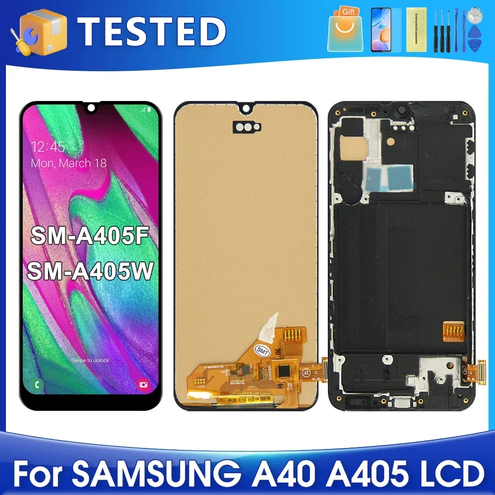 5,9 ''A40 для Samsung A405F A405 A405FM A405S ЖК-дисплей с дигитайзером сенсорного экрана в сборе, замена
5,9 ''A40 для Samsung A405F A405 A405FM A405S ЖК-дисплей с дигитайзером сенсорного экрана в сборе, замена