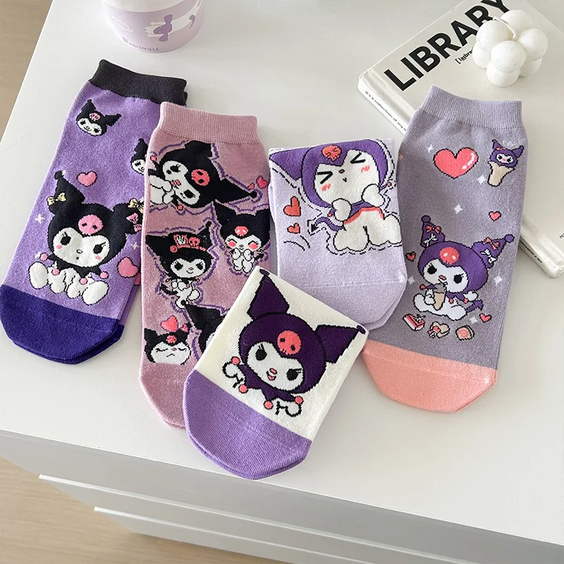 5Pairs Kawaii Kuromi Kids Summer Socks Caroon Thin Cotton Sock Sanrio Pochacco Girls Ultra-Soft Breathable Sock Gift
5Pairs Kawaii Kuromi Kids Summer Socks Caroon Thin Cotton Sock Sanrio Pochacco Girls Ultra-Soft Breathable Sock Gift