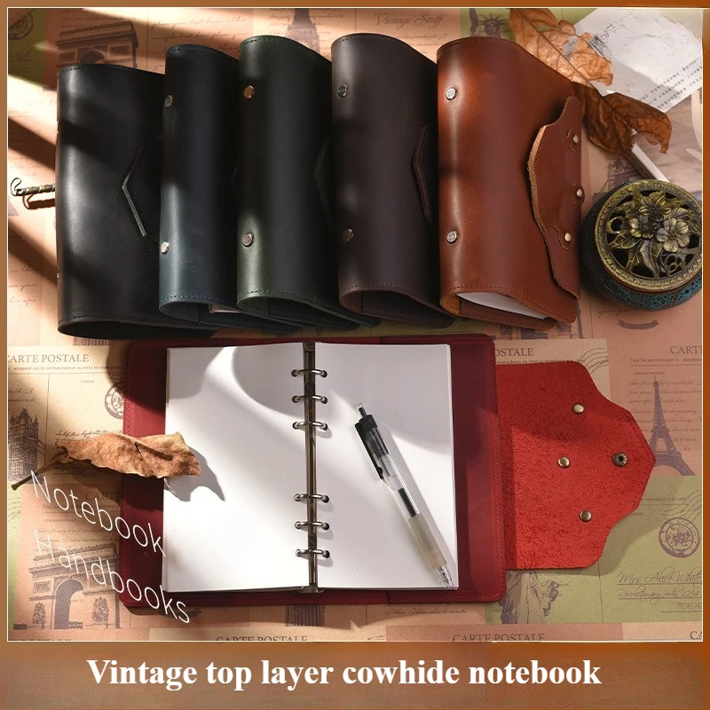 Винтажный блокнот A6 из натуральной кожи с отрывными листами, деловой блокнот A7, креативный блокнот, подарок
Винтажный блокнот A6 из натуральной кожи с отрывными листами, деловой блокнот A7, креативный блокнот, подарок