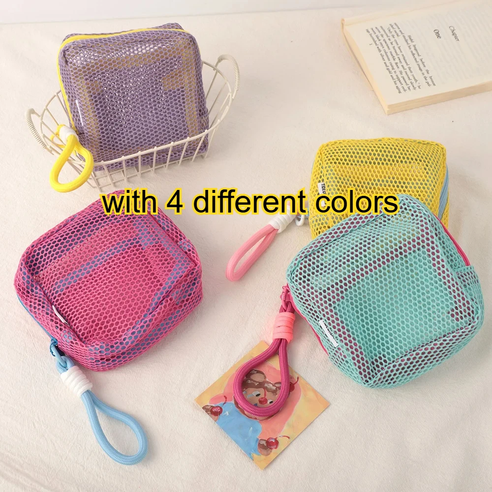 with 4 different colors Portable Square Mesh Cosmetic Storage Bag with Zipper | Multi-purpose Sundries Organizer
with 4 different colors Portable Square Mesh Cosmetic Storage Bag with Zipper | Multi-purpose Sundries Organizer