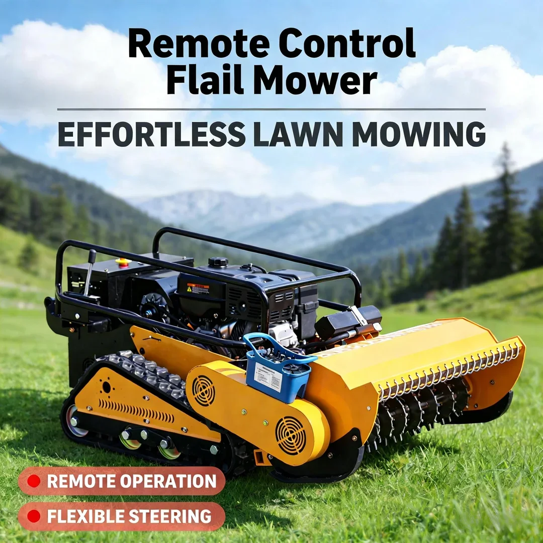 Customized Agriculture Forestry Weeding Flail Lawn Mower 459CC E-Start EPA Euro V Certified Heavy Duty Remote Control
Customized Agriculture Forestry Weeding Flail Lawn Mower 459CC E-Start EPA Euro V Certified Heavy Duty Remote Control