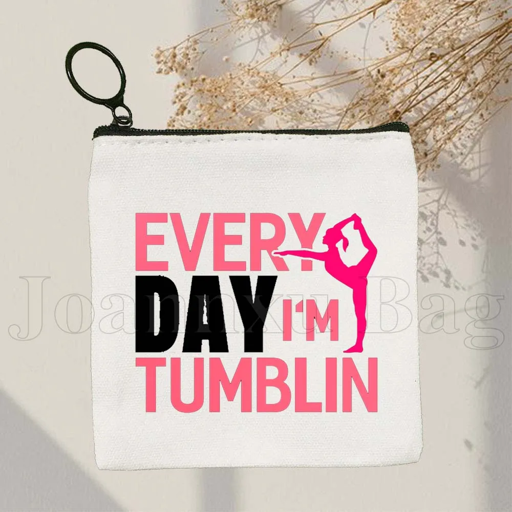 Tumbling Gymnastics Girl Gymnast Women Rhythmic Balance Beam Aerial Yoga Cute Canvas Coin Purse Key Case Small Bag Wallet Pouch
Tumbling Gymnastics Girl Gymnast Women Rhythmic Balance Beam Aerial Yoga Cute Canvas Coin Purse Key Case Small Bag Wallet Pouch