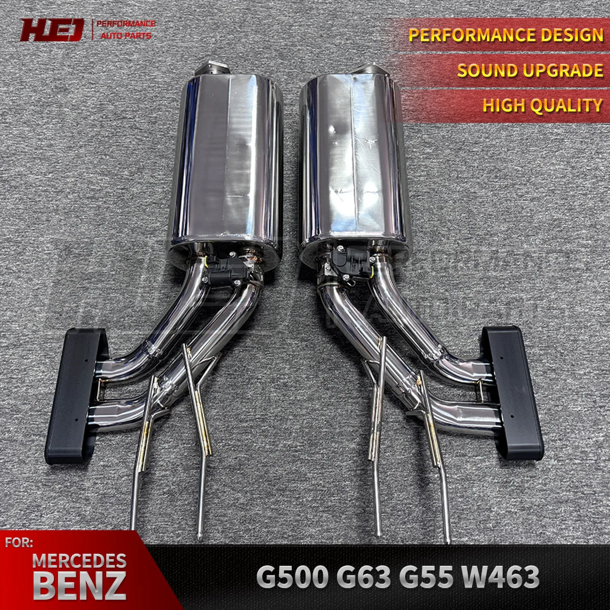 Exhaust Catback Valved Muffler Tips Muffler Stainless Steel Exhaust Pipes for W463 G63 G500 G550 Exhaust
Exhaust Catback Valved Muffler Tips Muffler Stainless Steel Exhaust Pipes for W463 G63 G500 G550 Exhaust