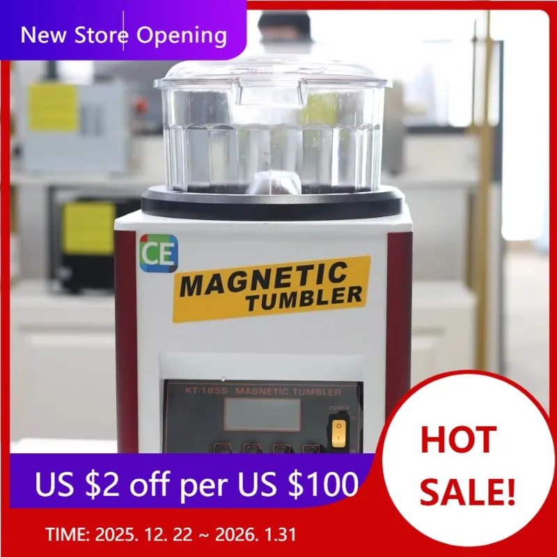 Magnetic Polishing Machine Necklace Bracelet Earrings Deburring, Increase Brightness Jewelry Tools KT185S
Magnetic Polishing Machine Necklace Bracelet Earrings Deburring, Increase Brightness Jewelry Tools KT185S