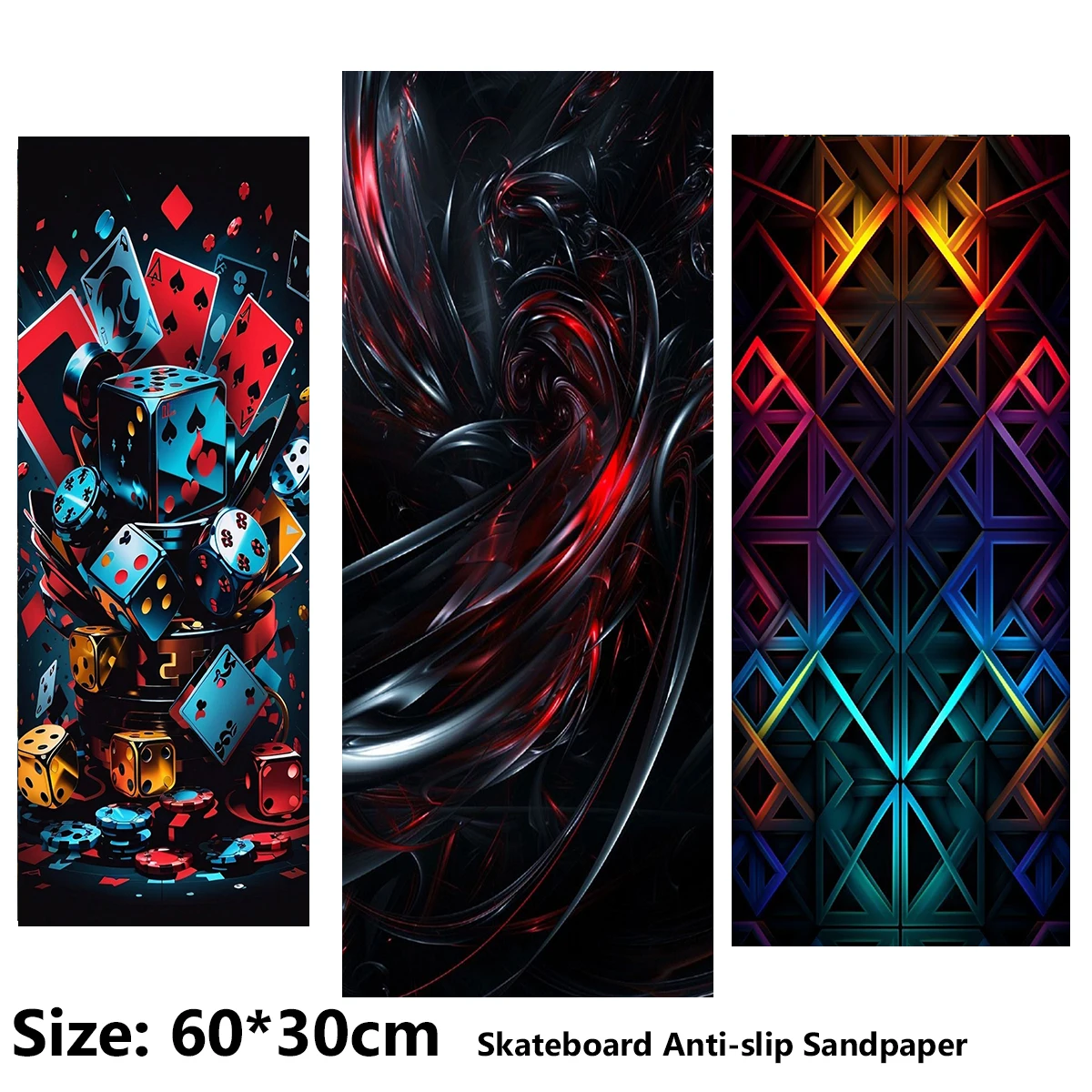 Cool and Interesting Geometric Patterns Electric Scooter Anti-slip Sticker Sandpaper Skateboard Grip Tape Sheet 60*30cm
Cool and Interesting Geometric Patterns Electric Scooter Anti-slip Sticker Sandpaper Skateboard Grip Tape Sheet 60*30cm