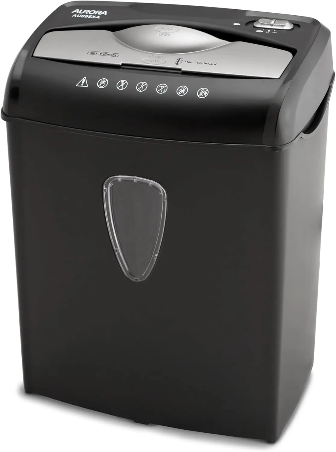 8-Sheet Cross-Cut Paper Shredder with Credit Card and Overheat Protection
8-Sheet Cross-Cut Paper Shredder with Credit Card and Overheat Protection