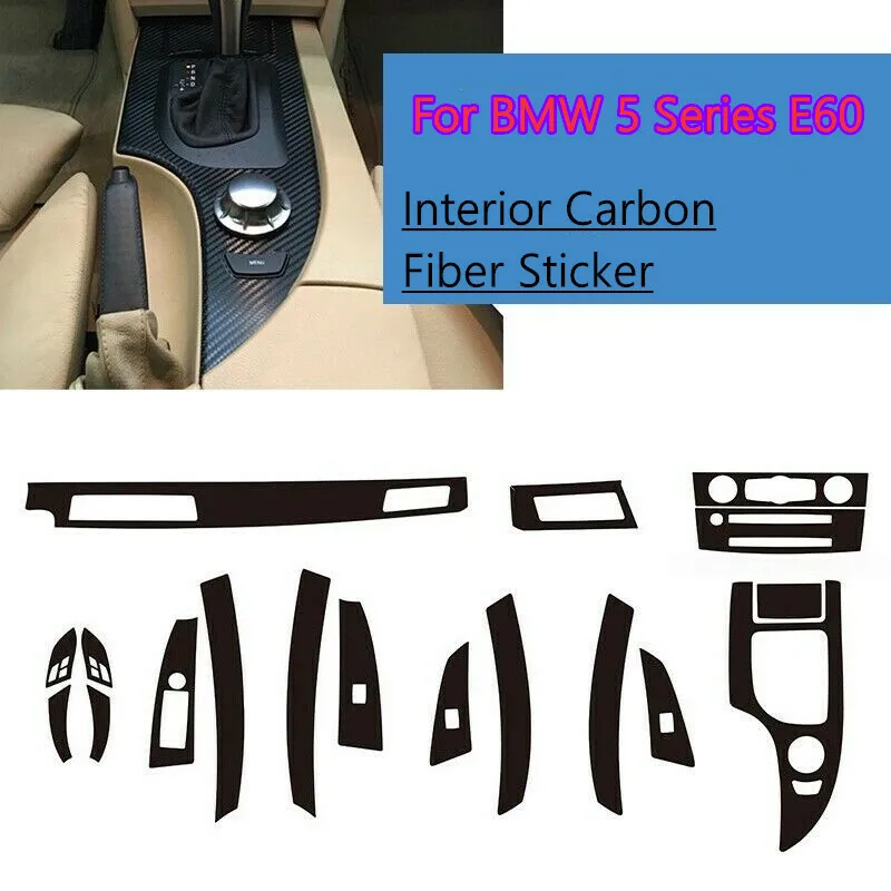 For BMW 5 Series E60 Interior Center Console Carbon Fiber Molding Sticker Decals
For BMW 5 Series E60 Interior Center Console Carbon Fiber Molding Sticker Decals