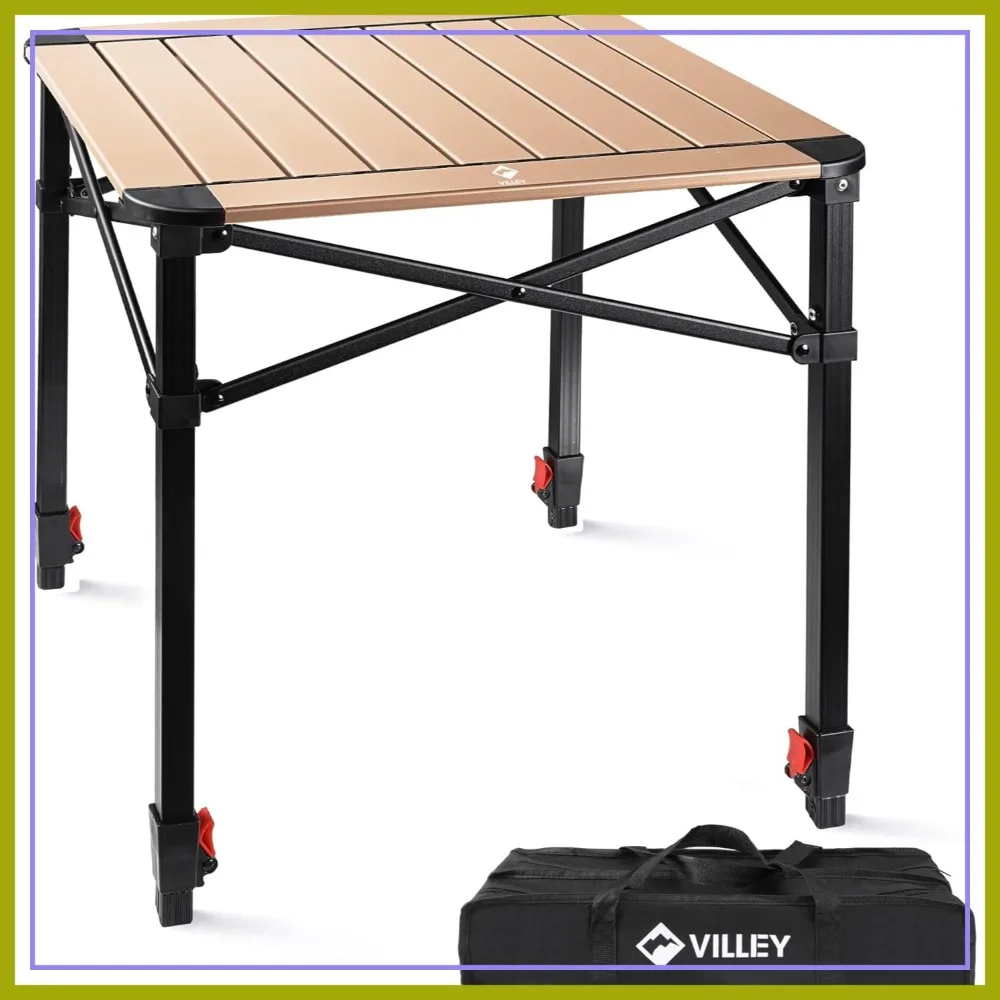 Lightweight Aluminum Folding Camping Square Table with Carry Bag, Adjustable for Outdoor, Picnic, BBQ, Backyard, Medium
Lightweight Aluminum Folding Camping Square Table with Carry Bag, Adjustable for Outdoor, Picnic, BBQ, Backyard, Medium