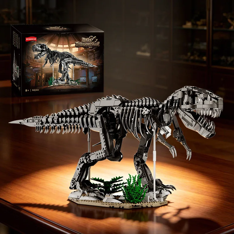 KQ104 1876Pcs Dark Tyrannosaurus Rex Dinosaur Skeleton Building Blocks Bricks Model DIY Ornament Toys for Boys Christmas Gift
KQ104 1876Pcs Dark Tyrannosaurus Rex Dinosaur Skeleton Building Blocks Bricks Model DIY Ornament Toys for Boys Christmas Gift