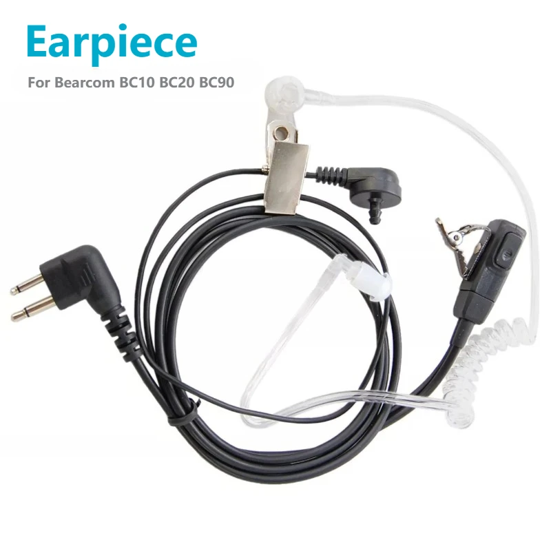 PTT Mic Coil Air Acoustic Tube Earpiece Headset for Bearcom Radios BC10 BC20 BC90 BC95 BC120 BC130 2-WAY RADIOS
PTT Mic Coil Air Acoustic Tube Earpiece Headset for Bearcom Radios BC10 BC20 BC90 BC95 BC120 BC130 2-WAY RADIOS