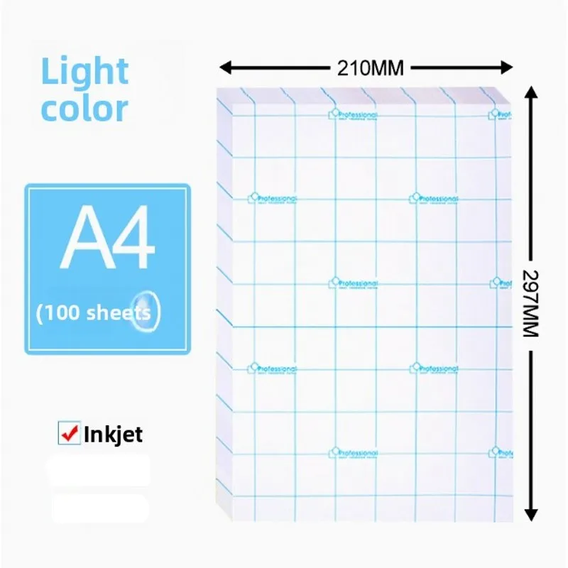 Heat Transfer Sublimation Paper 100pcs For Light Color T-shirt A4 Size Inkjet Print
Heat Transfer Sublimation Paper 100pcs For Light Color T-shirt A4 Size Inkjet Print