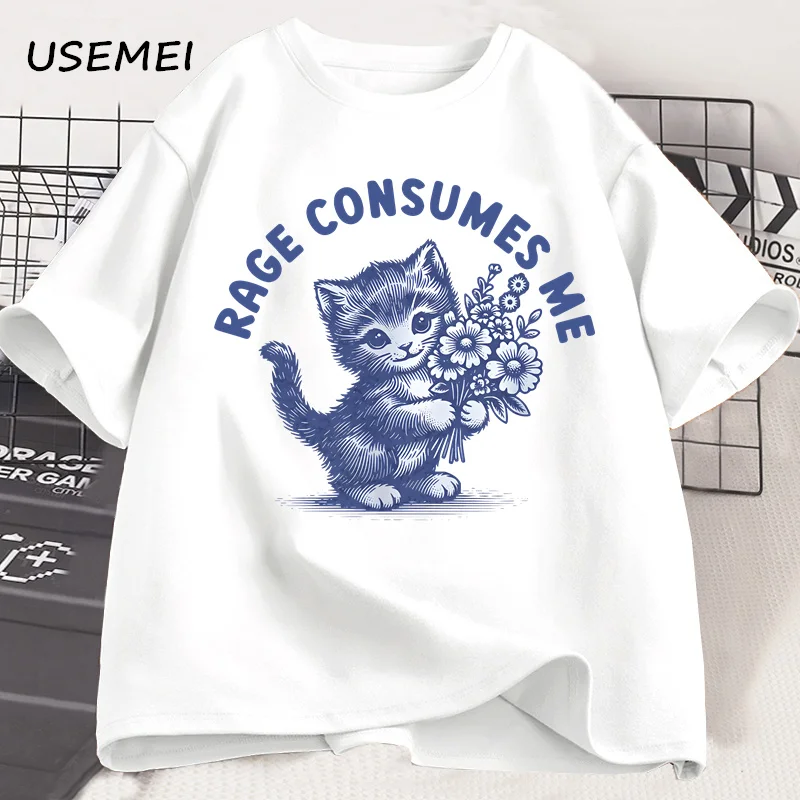 Rage Consumes Me Cat T-shirt Weirdcore Funny Hilarious Kitten Meme Unhinged T Shirt Health Dark Humor Tshirt Men's Clothes
Rage Consumes Me Cat T-shirt Weirdcore Funny Hilarious Kitten Meme Unhinged T Shirt Health Dark Humor Tshirt Men's Clothes