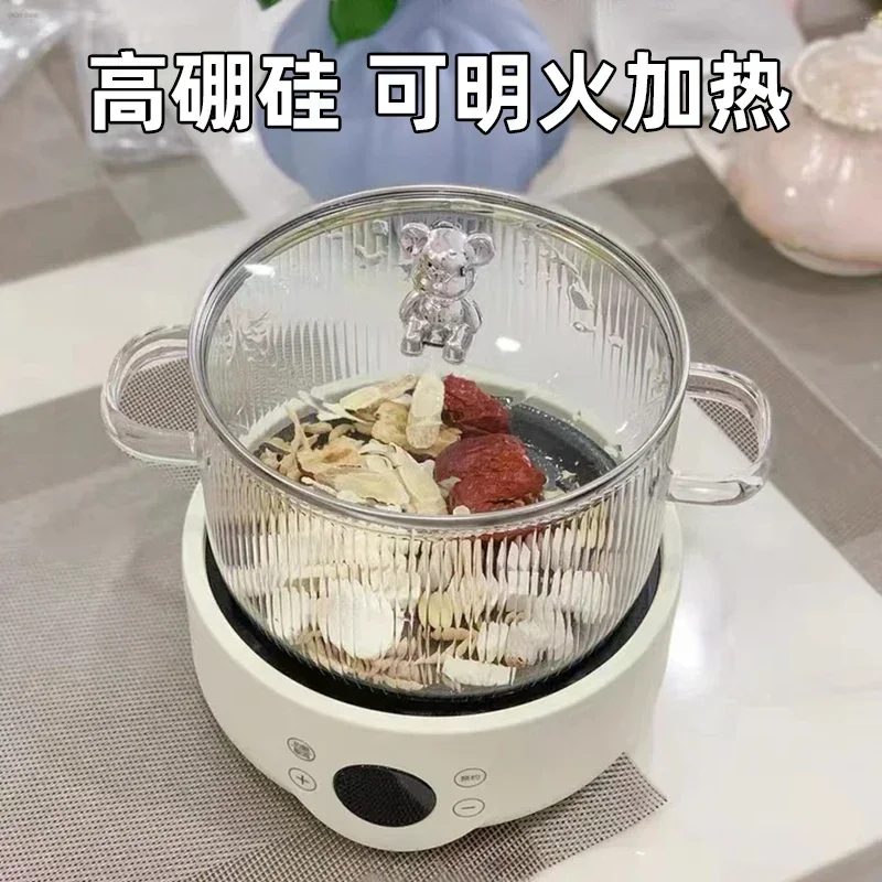 Новая бытовая большая миска для супа Салатница с крышкой Миска для лапши быстрого приготовления может напрямую повар Бинауральный стеклянный горшок
Новая бытовая большая миска для супа Салатница с крышкой Миска для лапши быстрого приготовления может напрямую повар Бинауральный стеклянный горшок