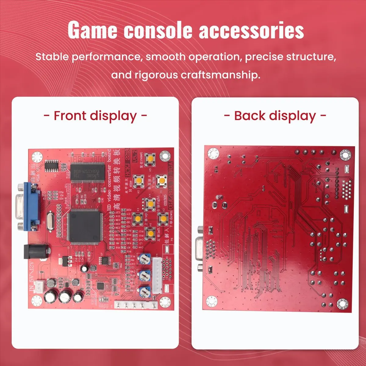 AA19 Arcade Game CGA to VGA Converter Video Game Converter Board RGBS/CGA to VGA HD RGB to VGA Converter
AA19 Arcade Game CGA to VGA Converter Video Game Converter Board RGBS/CGA to VGA HD RGB to VGA Converter