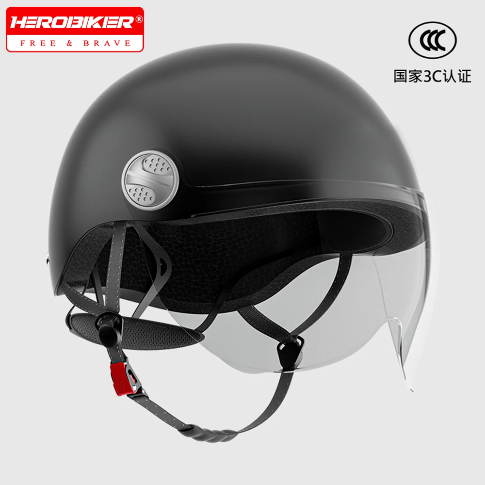 Men Motorcycle Helmet Woman Lightweight Open Face Half Helmet With HD Visor Electric Motorbike Safety Helmet DOT Certification
Men Motorcycle Helmet Woman Lightweight Open Face Half Helmet With HD Visor Electric Motorbike Safety Helmet DOT Certification