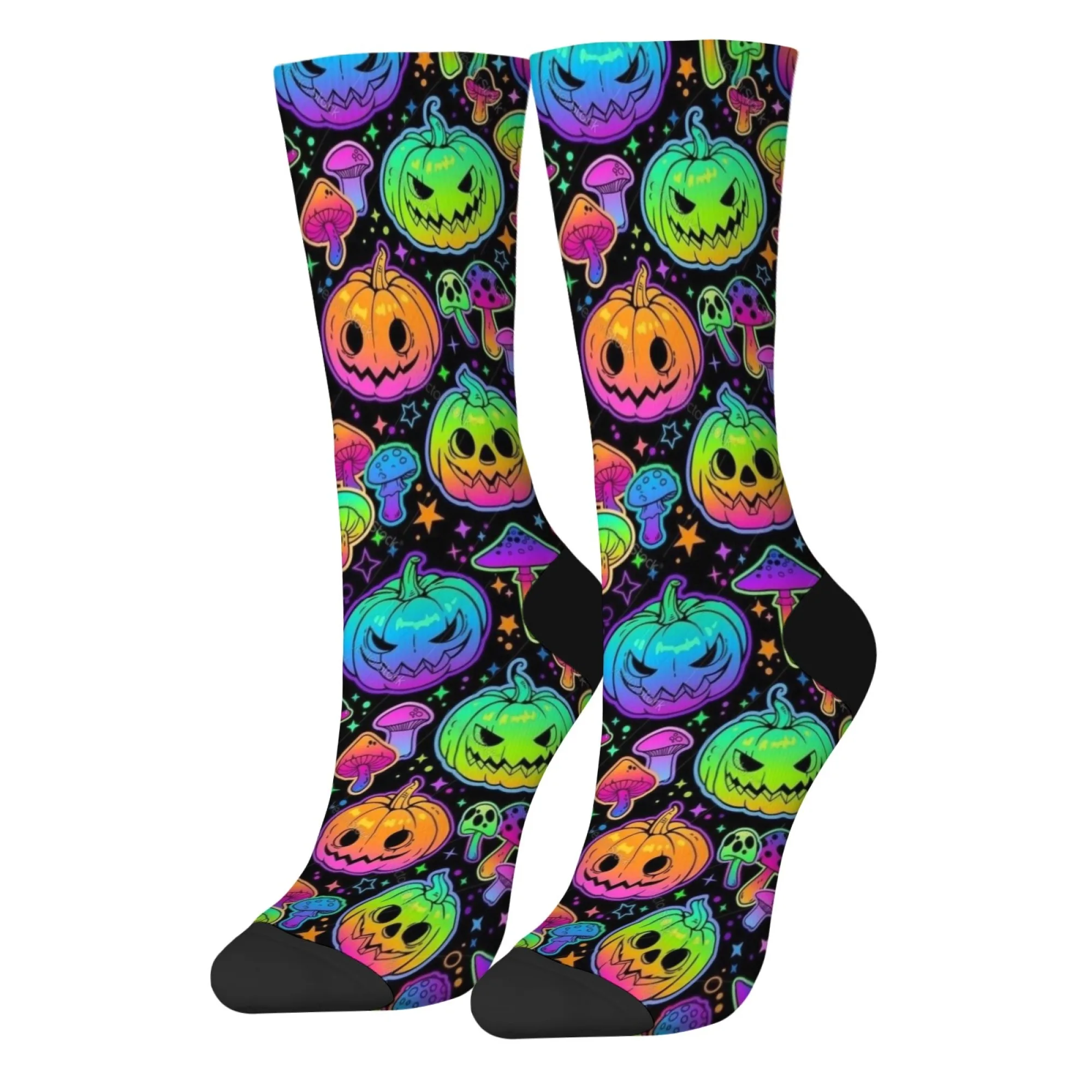 Носки для экипажа с неоновым психоделическим принтом тыквы и грибов, мягкие теплые удобные носки для повседневного ношения, уникальный праздничный узор
Носки для экипажа с неоновым психоделическим принтом тыквы и грибов, мягкие теплые удобные носки для повседневного ношения, уникальный праздничный узор