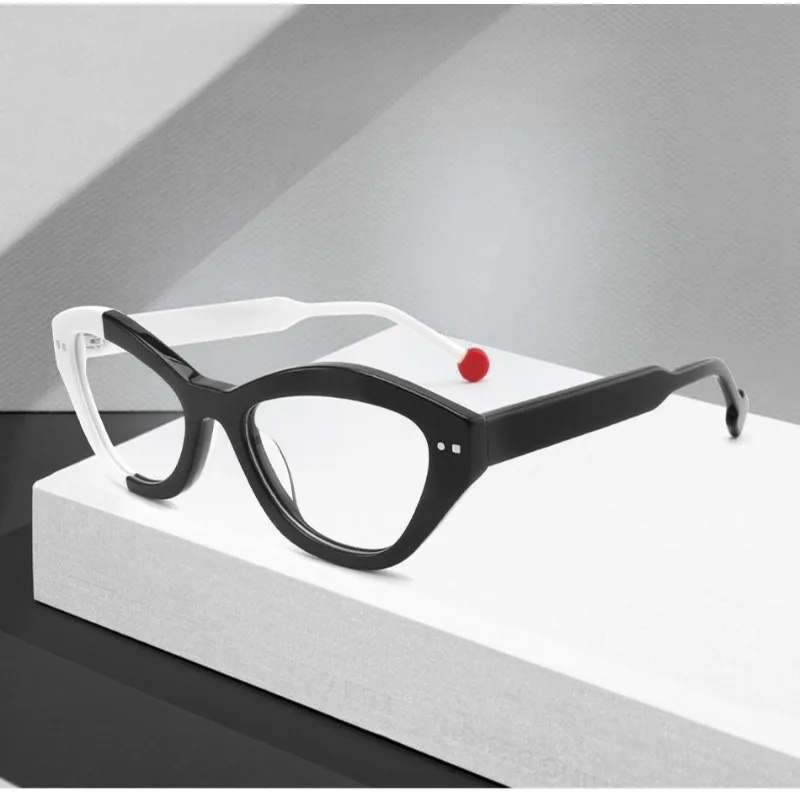 Polygon Cat Eye Geometric Colorful Plano Lenses Glasses Ultra-light Acetate Anti Blue Light Glasses Fashion Decorative Eyeglass
Polygon Cat Eye Geometric Colorful Plano Lenses Glasses Ultra-light Acetate Anti Blue Light Glasses Fashion Decorative Eyeglass