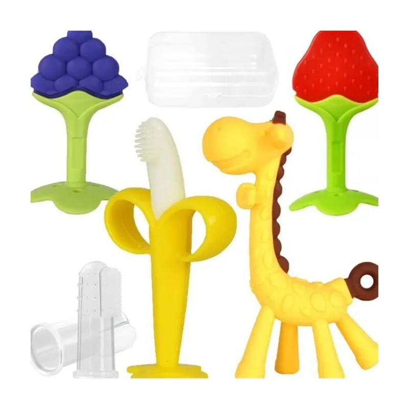 MACH-1Set 3-6 Month Old Baby Tooth Extraction , Safety Silicone Material, Banana Toothbrush, And Fruit Shaped Giraffe Set
MACH-1Set 3-6 Month Old Baby Tooth Extraction , Safety Silicone Material, Banana Toothbrush, And Fruit Shaped Giraffe Set