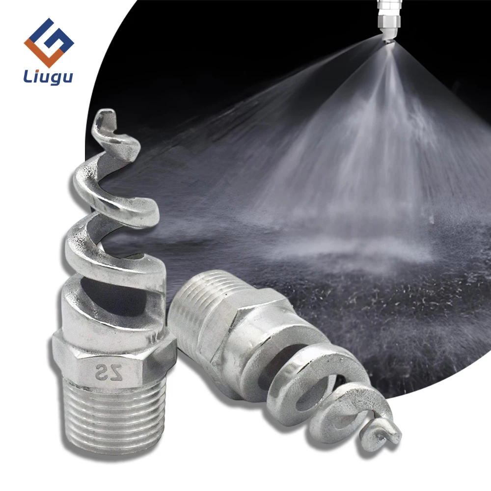 304 Stainless Steel Spiral Jet Nozzle, 1/4" 3/8" 1/2" 3/4" 1" Male Thread Full Cone Sprinkler for Desulfurization, Fire & Garden
304 Stainless Steel Spiral Jet Nozzle, 1/4" 3/8" 1/2" 3/4" 1" Male Thread Full Cone Sprinkler for Desulfurization, Fire & Garden