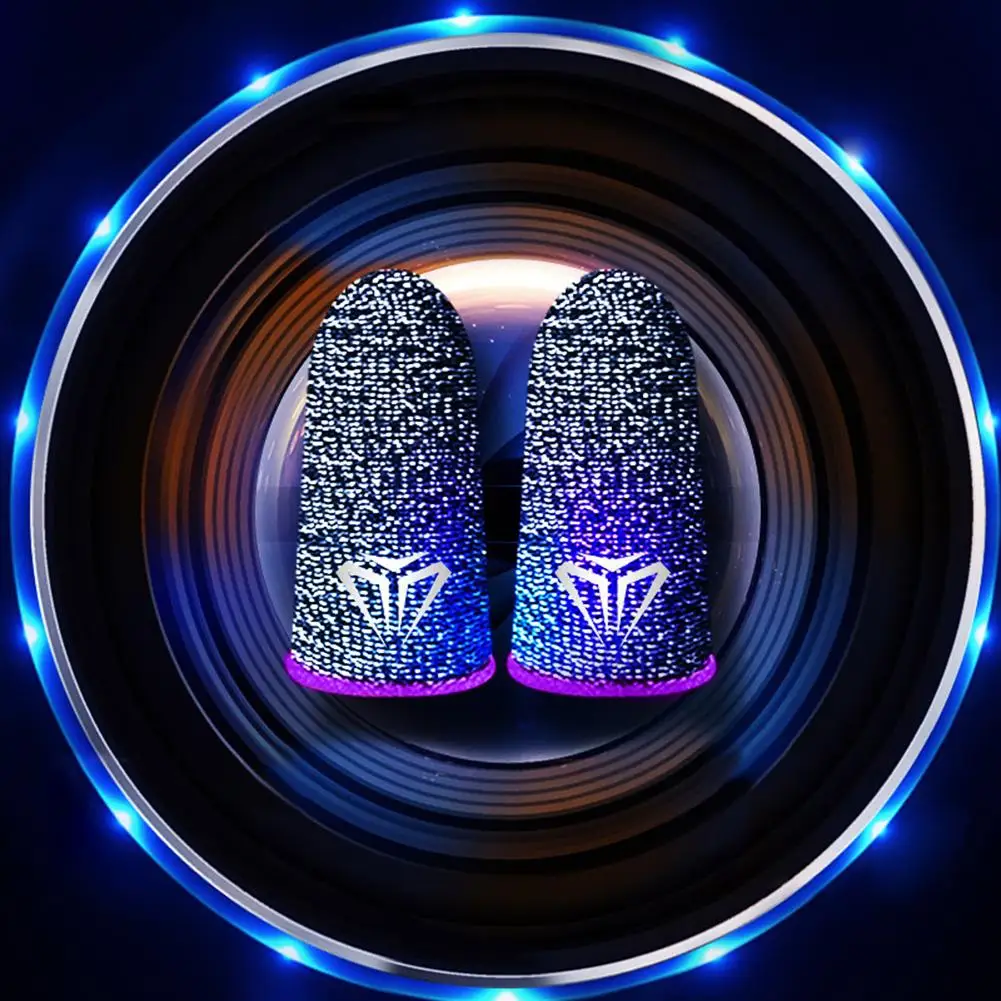 1 Pair Finger Sleeve for PUBG Breathable Sweatproof Fingertip Cots (Purple)
1 Pair Finger Sleeve for PUBG Breathable Sweatproof Fingertip Cots (Purple)