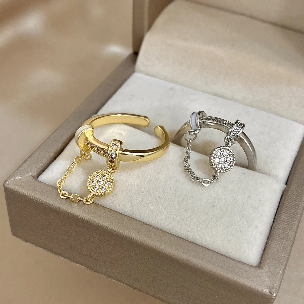 DODOHAO Creative Pendant Design Open Ring for Women Golden Silvery Waterproof Adjustable Ring Personalized Lady Jewelry Gift
DODOHAO Creative Pendant Design Open Ring for Women Golden Silvery Waterproof Adjustable Ring Personalized Lady Jewelry Gift