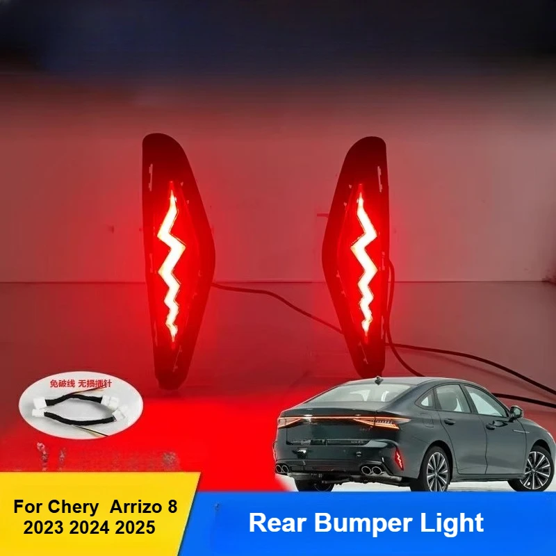 Светодиодный отражатель заднего бампера, указатель поворота, стоп-сигнал, задний сигнальный фонарь для Chery Arrizo 8 2023 2024 2025, аксессуары 
Светодиодный отражатель заднего бампера, указатель поворота, стоп-сигнал, задний сигнальный фонарь для Chery Arrizo 8 2023 2024 2025, аксессуары