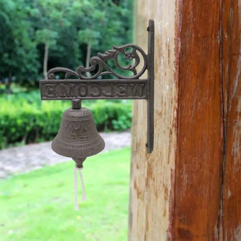 Outdoor Dinner Bells Cast Iron Bracket Mounts Bell Indoor Outdoor Wall Hanging Bell Antique Doorbell Decor
Outdoor Dinner Bells Cast Iron Bracket Mounts Bell Indoor Outdoor Wall Hanging Bell Antique Doorbell Decor
