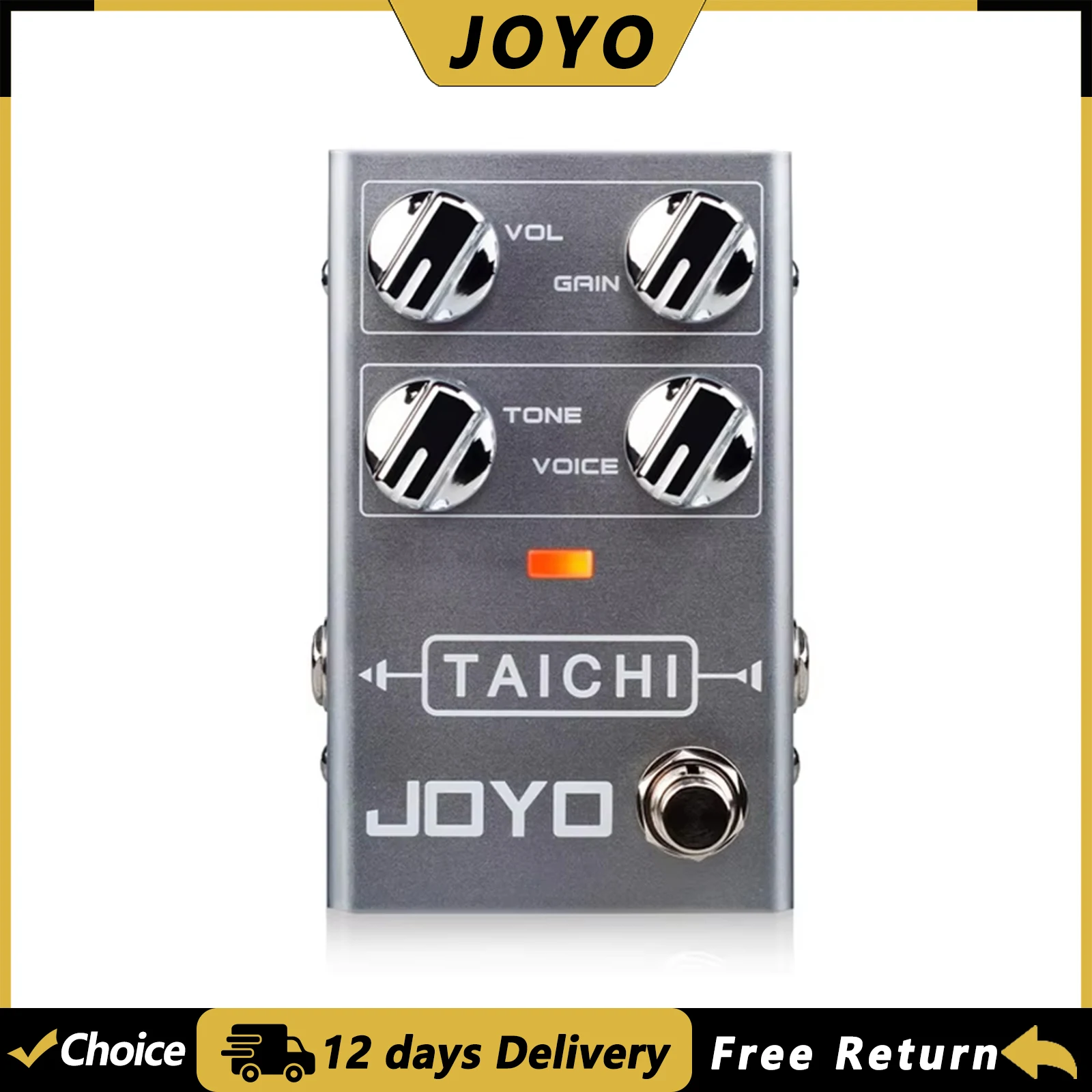 JOYO R-02 TAICHI Low Gain Overdrive Guitar Effect Pedal Low Overdrive 4 Knobs Control Pedal Electric Guitar & Accessories
JOYO R-02 TAICHI Low Gain Overdrive Guitar Effect Pedal Low Overdrive 4 Knobs Control Pedal Electric Guitar & Accessories