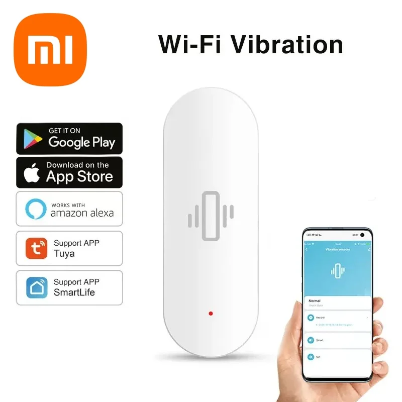 Xiaomi WiFi Smart Vibration Sensor Home Security Protection Smart Life App Realtime Remote Alarm Recording with Alexa and Google
Xiaomi WiFi Smart Vibration Sensor Home Security Protection Smart Life App Realtime Remote Alarm Recording with Alexa and Google