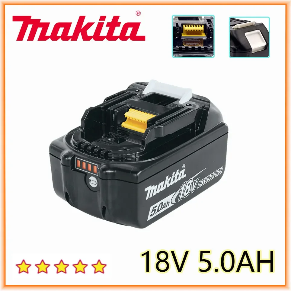 Makita оригинальный 18V 5.0AH 6.0AH перезаряжаемый Электроинструмент аккумулятор светодиодный Литий-ионная Замена LXT BL1860B BL1860 BL1850
Makita оригинальный 18V 5.0AH 6.0AH перезаряжаемый Электроинструмент аккумулятор светодиодный Литий-ионная Замена LXT BL1860B BL1860 BL1850