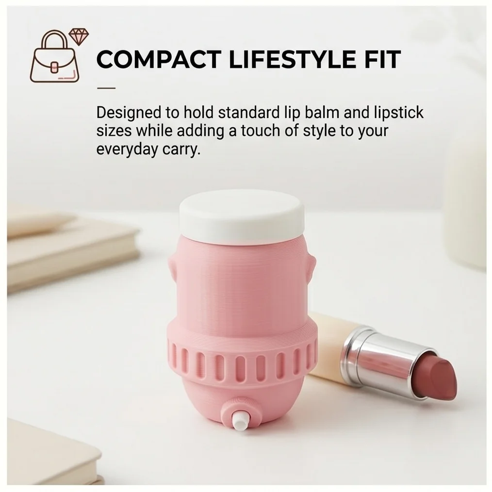 Mini Lip Balm Holder Keychain for Bag Portable Lipstick Storage Case Keychain Accessory Women Easy Access Lip Care Container
Mini Lip Balm Holder Keychain for Bag Portable Lipstick Storage Case Keychain Accessory Women Easy Access Lip Care Container