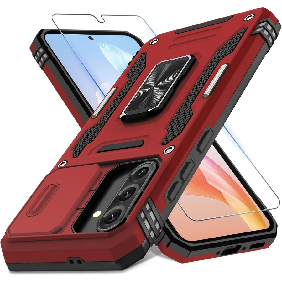 DEERLAMN Case for Samsung Galaxy A36 5GGalaxy A56 Case with Slide Camera Cover+Screen Protector Rotated Ring Kickstand Military
DEERLAMN Case for Samsung Galaxy A36 5GGalaxy A56 Case with Slide Camera Cover+Screen Protector Rotated Ring Kickstand Military