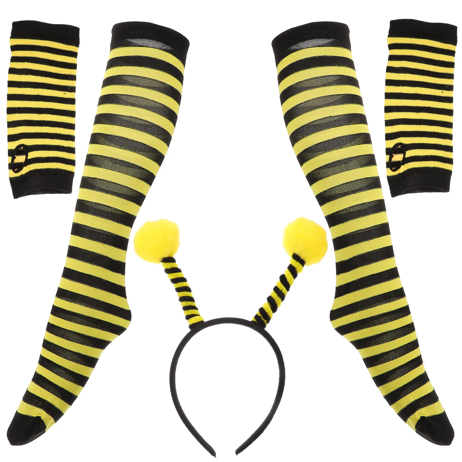 Bee Costume Kit Animal Headdress Set Striped Gloves Stockings Headband Kids Toddler Cosplay Prop Stage
Bee Costume Kit Animal Headdress Set Striped Gloves Stockings Headband Kids Toddler Cosplay Prop Stage