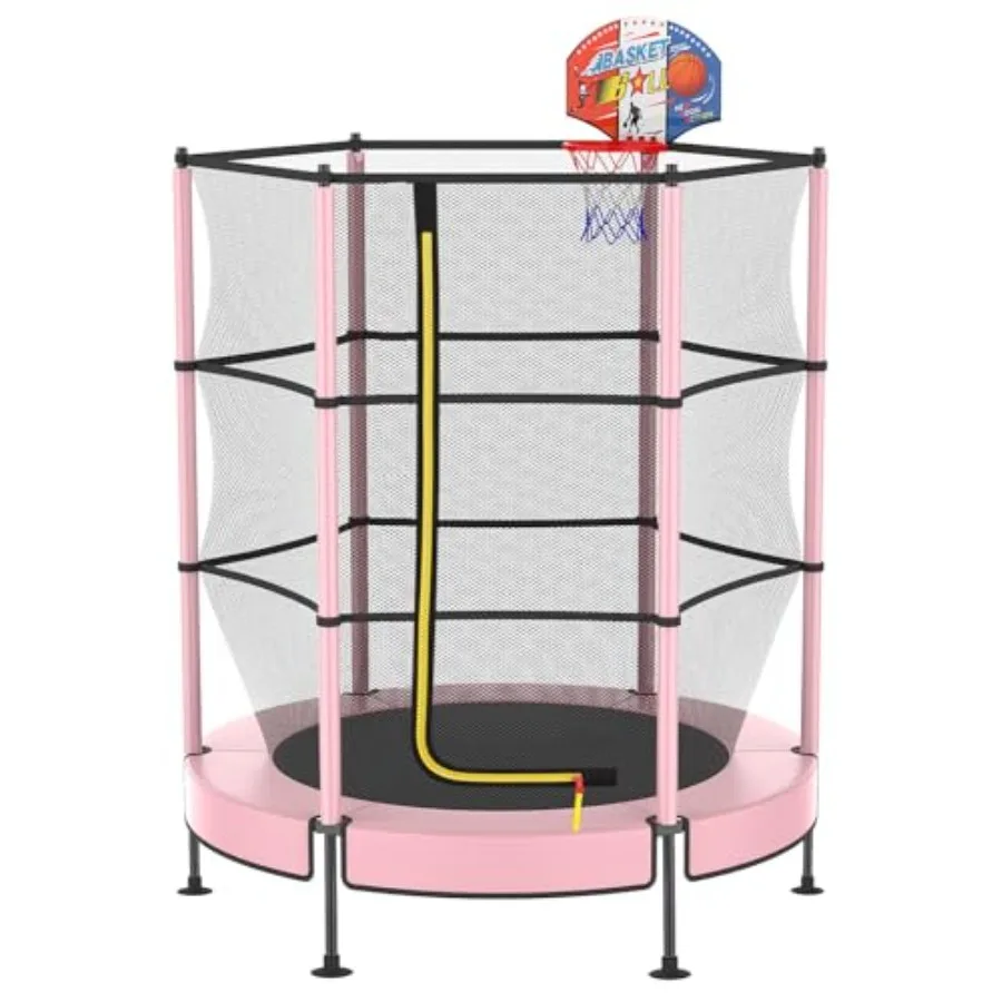 Мини-батут для дома и улицы 60 дюймов с баскетбольным кольцом и защитной сеткой - красно-желтый, для малышей, тренажер для физкультуры
Мини-батут для дома и улицы 60 дюймов с баскетбольным кольцом и защитной сеткой - красно-желтый, для малышей, тренажер для физкультуры