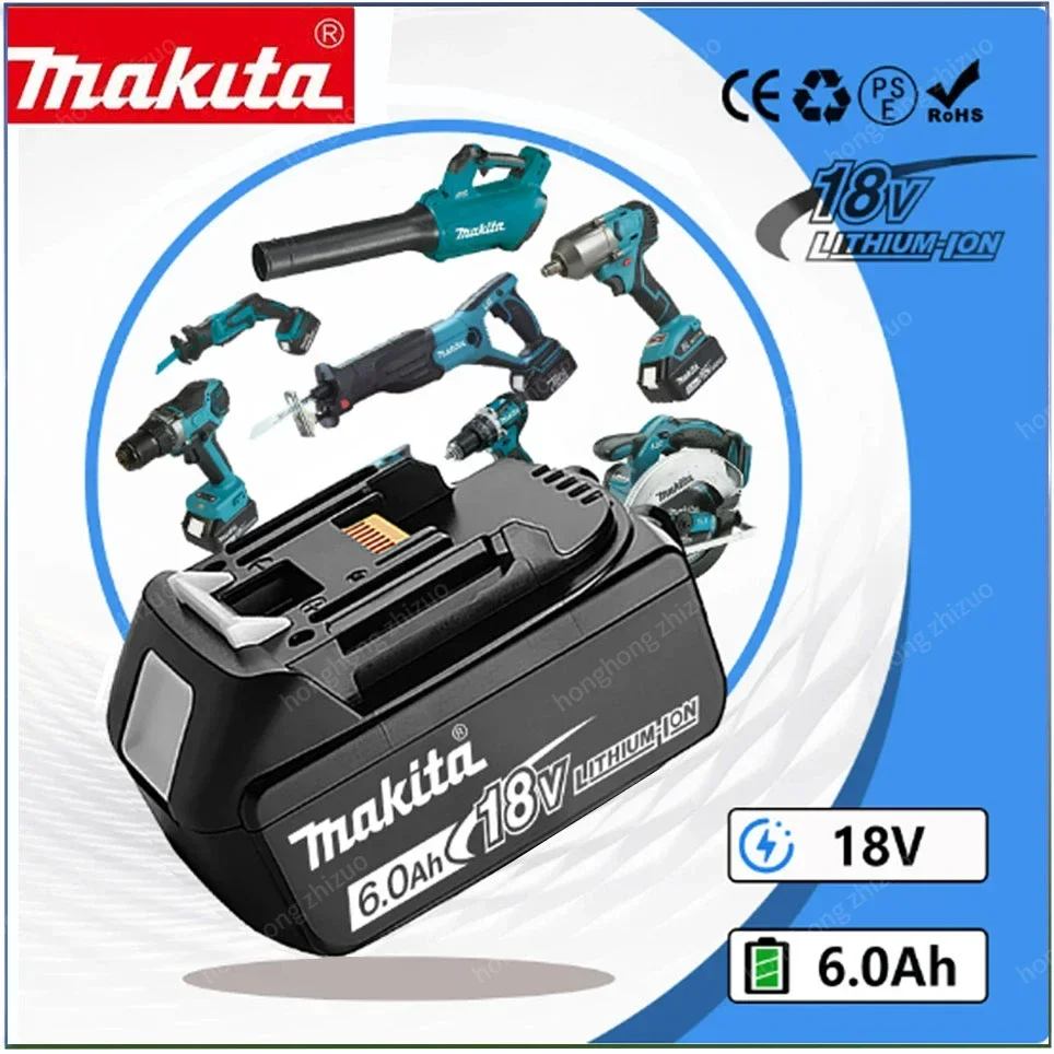 18V 6.0Ah Makita Rechargeable Power Tool Battery Lithium ion Replacement LXT bl1830 BL1860B BL1850 18650 Battery
18V 6.0Ah Makita Rechargeable Power Tool Battery Lithium ion Replacement LXT bl1830 BL1860B BL1850 18650 Battery